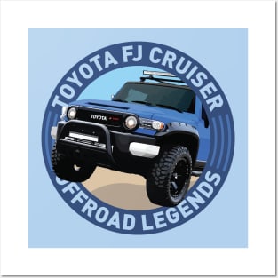 4x4 Offroad Legends: Toyota FJ Cruiser (blue) Posters and Art